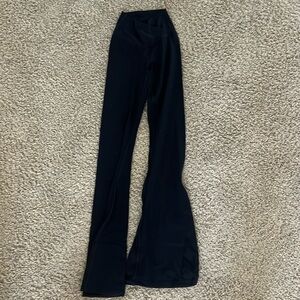 black aerie crossover flare leggings